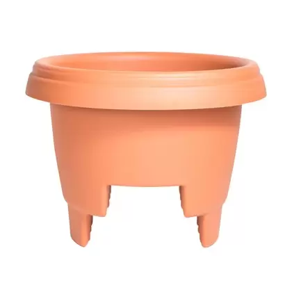 Bloem 12" Deck Rail Planter Terra Cotta