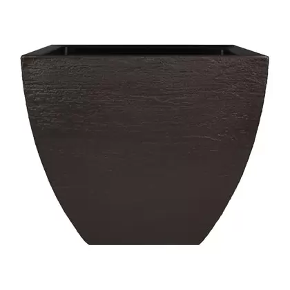 Tusco 16" Modern Square Planter Espresso