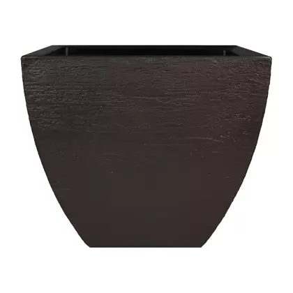Tusco 20" Modern Square Planter Espresso