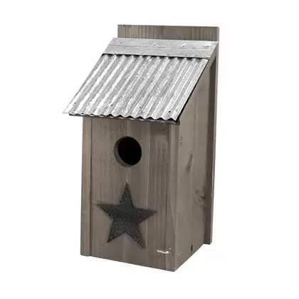 Woodlink Rustic Farmhouse Bluebird House Galvanized Roof