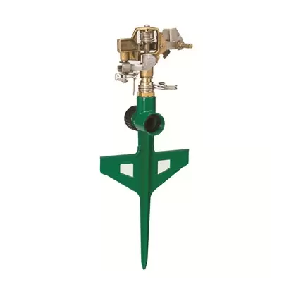 Dramm Colorstorm Impulse Stake Sprinkler Green
