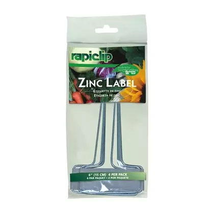 Luster Leaf 4pk 6" Zinc Label