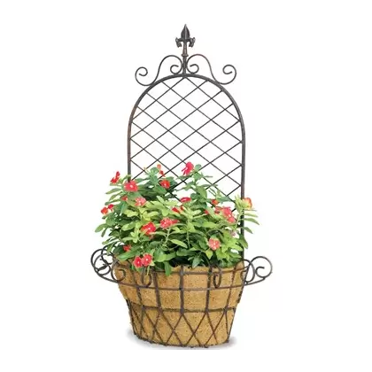 Deer Park Finial X Wall Basket With Coco Liner