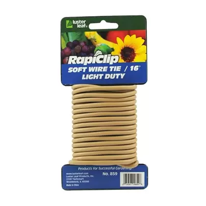 Luster Leaf 16' Light Duty Soft Wire Tie Brown