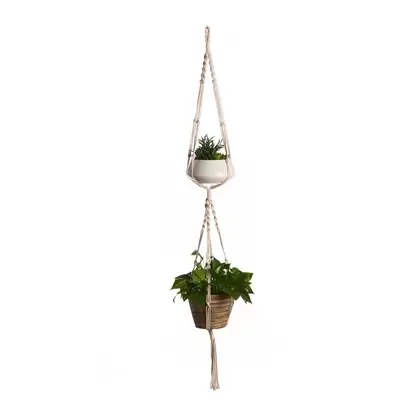 Primitive 60" 2-Tier Hanger Woven Cotton