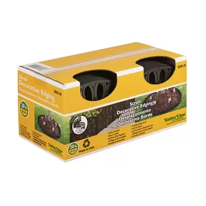 Valley View 20' Scroll Decorative Edging Black