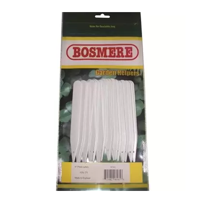 Bosmere 6" Garden Helper Plant Label White 25pk