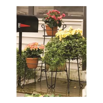 Panacea 21" Heavy Duty Plant Stand Black