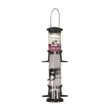 Audubon 15" Green Plastic 6 Port Seed Tube Feeder