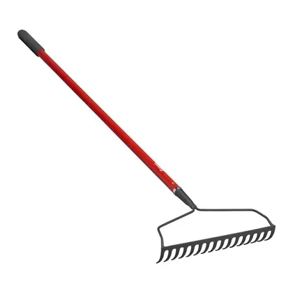 Corona 16" Bow Head Rake 16 Tine w/ 60" Fiberglass Handle