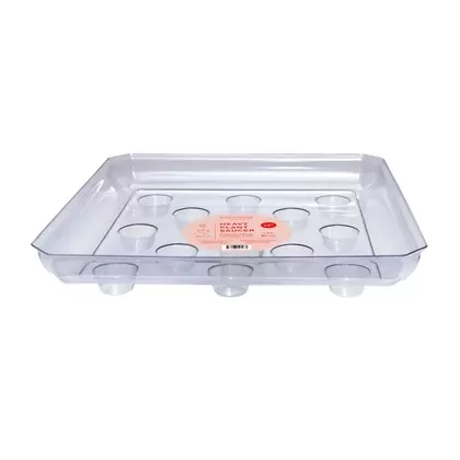 CWP 12" Square Carpet Saver Heavy Footed Saucer