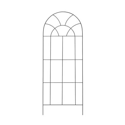 Deer Park 60" x 24" Arch Trellis Black