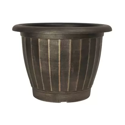 Grower Select 17.00 Castella Planter Brushed Champagne 7gal 29/CS - 17.3in OD x 12.6in H