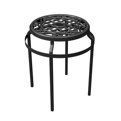 Panacea 16" Aluminum Lattice & Scroll Plant Stand