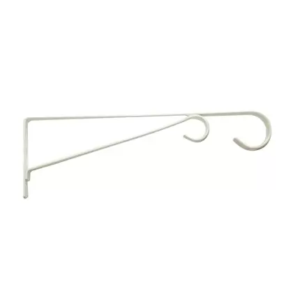 Panacea 12" White Hanging Basket Bracket