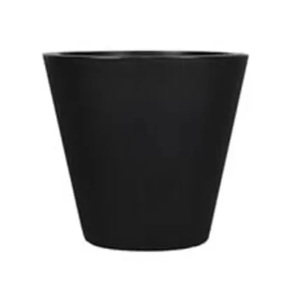 Tusco 24" Cosmo Round Planter Black