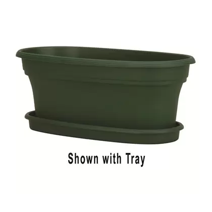 HC 12" Panterra Oval Planter Green Akro Mils