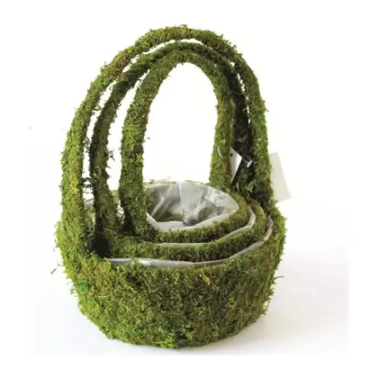 SuperMoss 3PC Set Deco Basket Miramonte