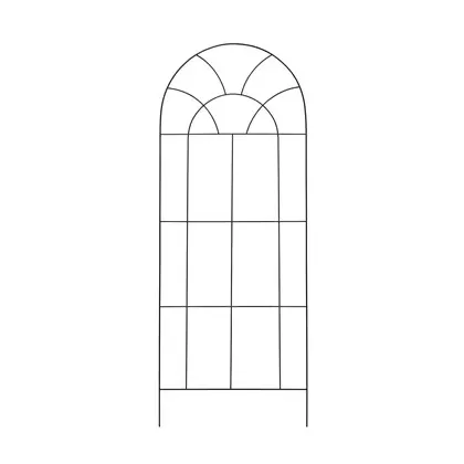 Deer Park 72" x 30" Arch Trellis Black