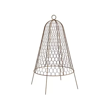 Panacea 20" Grdn Cloche Plant Protector Bell Rust
