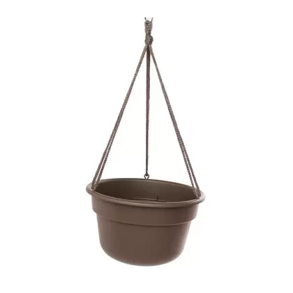 Bloem 12" Dura Cotta Hanging Basket Chocolate