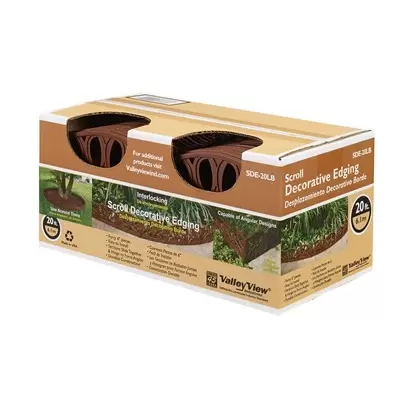 Valley View 20' Scroll Decorative Edging Light Brown