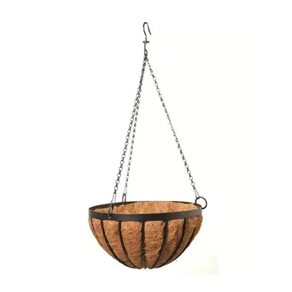 Panacea 14" Black Cotswold Hanging Basket