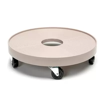 Devault 16" Plant Dolly with Hole Gray Mist