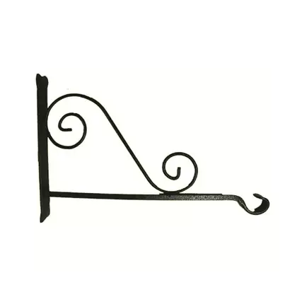 Hookery 18" Heavy Duty Forged Hanger With Scroll