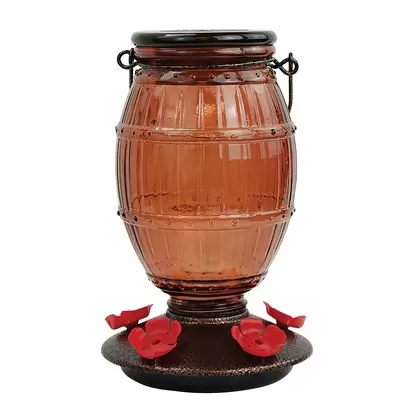 Perky Pet 36oz Glass Top Fill Hummingbird Feeder Prohibition