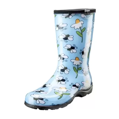 Sloggers Womens Boot w/ Trim Bee Blue Size 11
