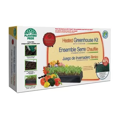 PlantBest Heated Greenhouse Kit (Tray Dome,Heat Mat, Base)