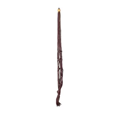 Primitive 36" Dark Brown Macrame Plant Hanger