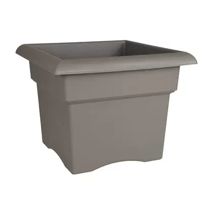 Bloem 14" Veranda Square Box Charcoal
