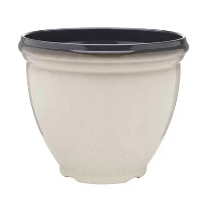 Southern Patio 15" Heritage Planter Ivory