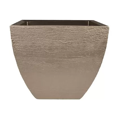 Tusco 16" Modern Square Planter Safari
