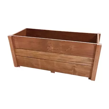 A&G 15"x14"x36" Redwood Formal Planter