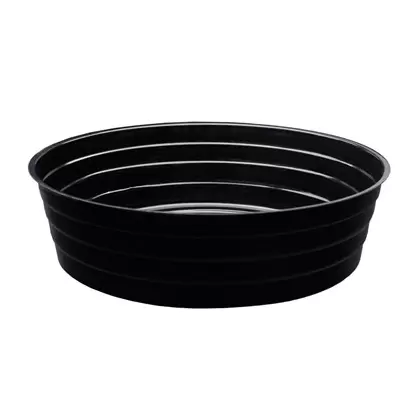 CWP 12" Black Deep Plant Saucers