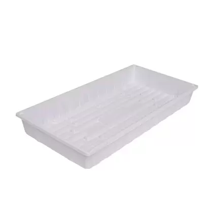 SunPack 10"x20" Tray, White No Drain Holes