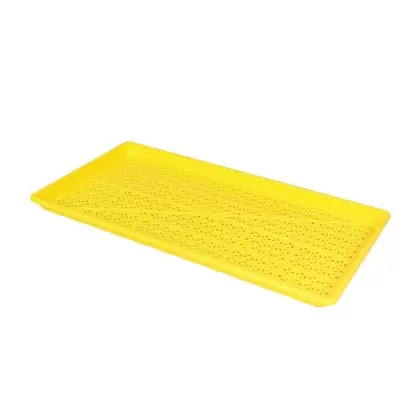 SunPack 1020 Heavy Duty Mesh Tray, Yellow 1"