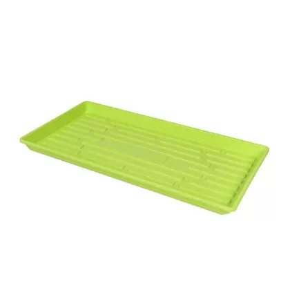 SunPack 1020 Heavy Duty Shallow Tray, No Holes, Lime Green
