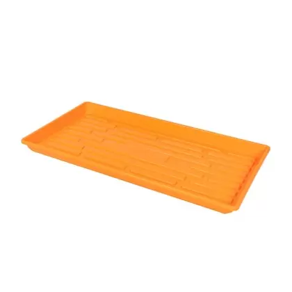 SunPack 1020 Heavy Duty Shallow Tray, No Holes, Orange