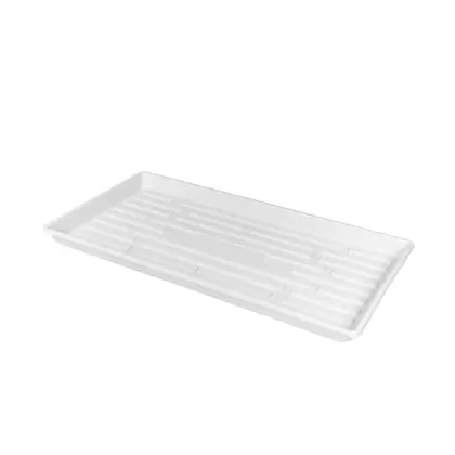 SunPack 1020 Heavy Duty Shallow Tray, No Holes, White