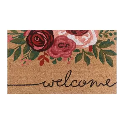 DHTG 18x28 PVC Coir Mat Rose