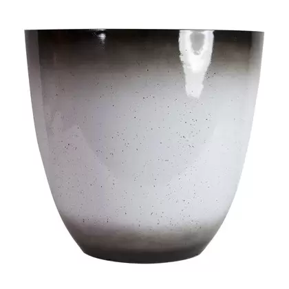 Gardener Select 18" Egg Planter Gradient Brown to White with Brown Specs 18"x18"x16.8" 4/CS