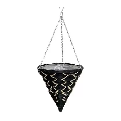 Gardener Select 14" Cone Hanging Basket Black 20/CS