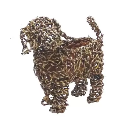 Gardener Select 11" Small Dog Rattan Rope Topiary 12/CS