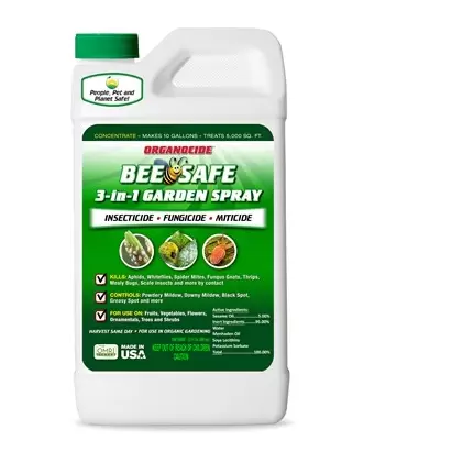 Organocide 1 Quart Bee Safe 3-in-1 Garden Spray Concentrate