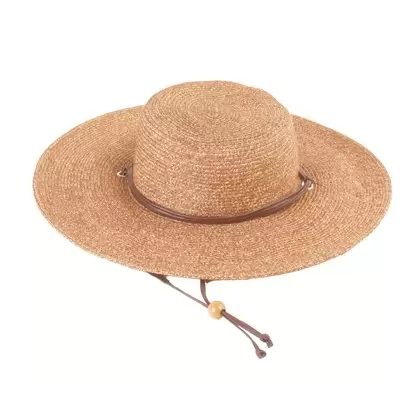 Sloggers Womens Braided Hat Dark Brown Med UPF 50+