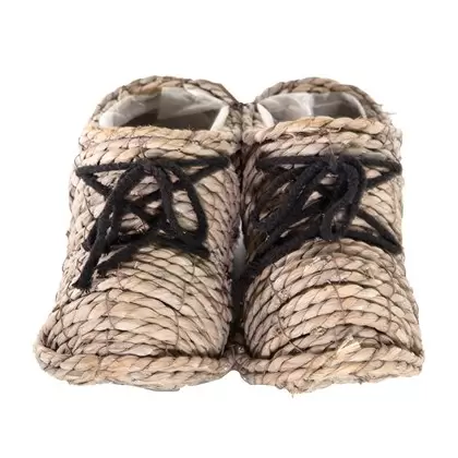 Gardener Select 4"x10" Straw Shoes Topiary Grey 6/CS